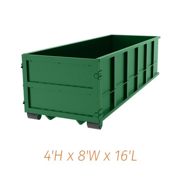 permits are required for placing fifteen yard dumpsters on public property and may vary by location